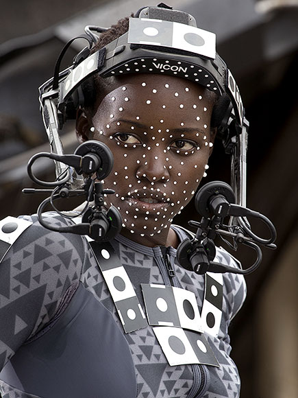 Lupita Nyong'o performed Maz Kanata with performance capture.