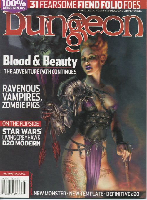 Dungeon Magazine 98 cover