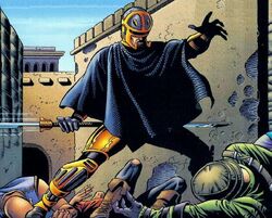 Kir Kanos defeats 's men.