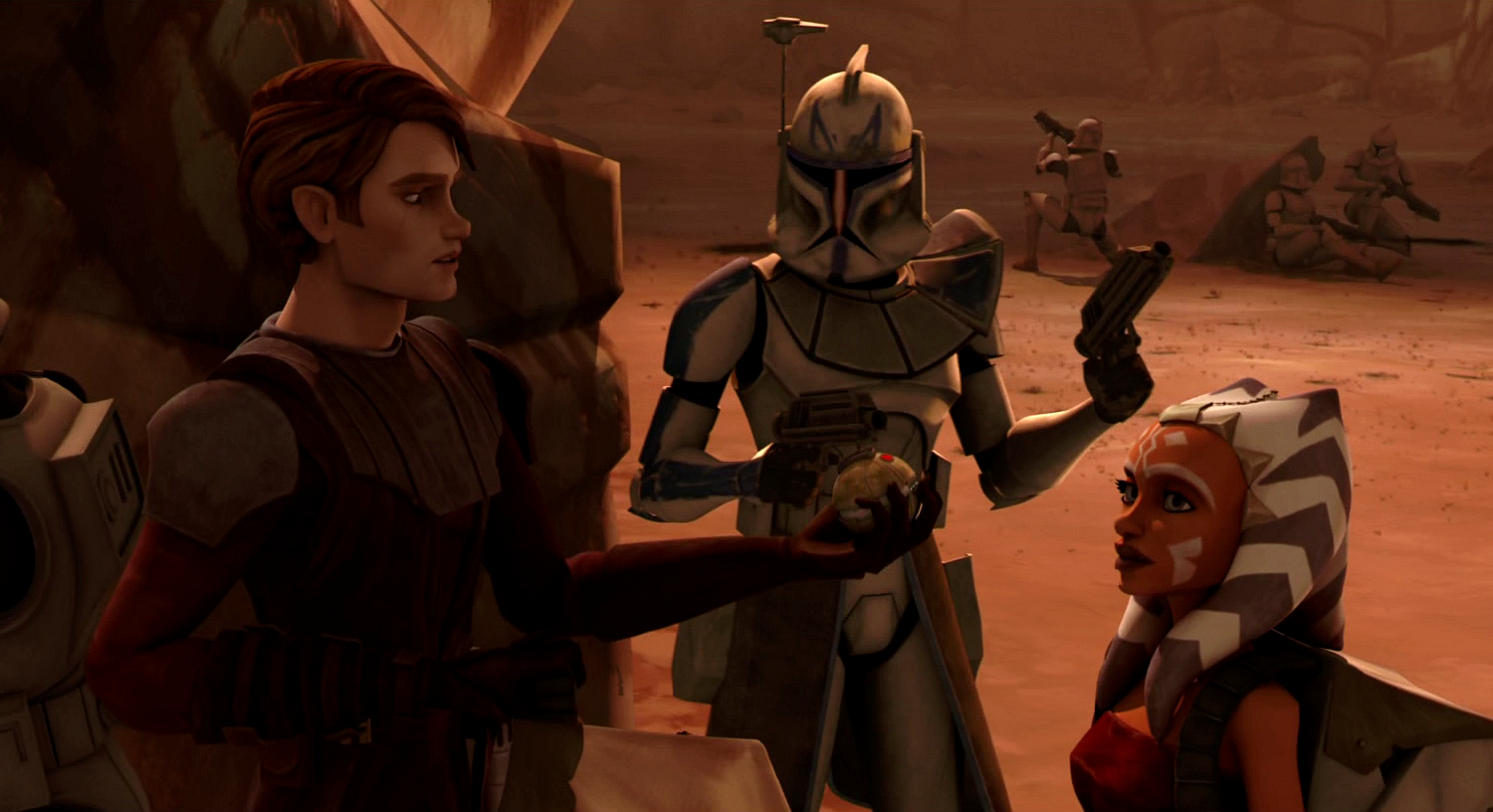 For most of the Clone Wars, the 501st Legion was led by Jedi General Anakin Skywalker, Jedi Commander Ahsoka Tano, and Clone Captain Rex, who served as their first in command.