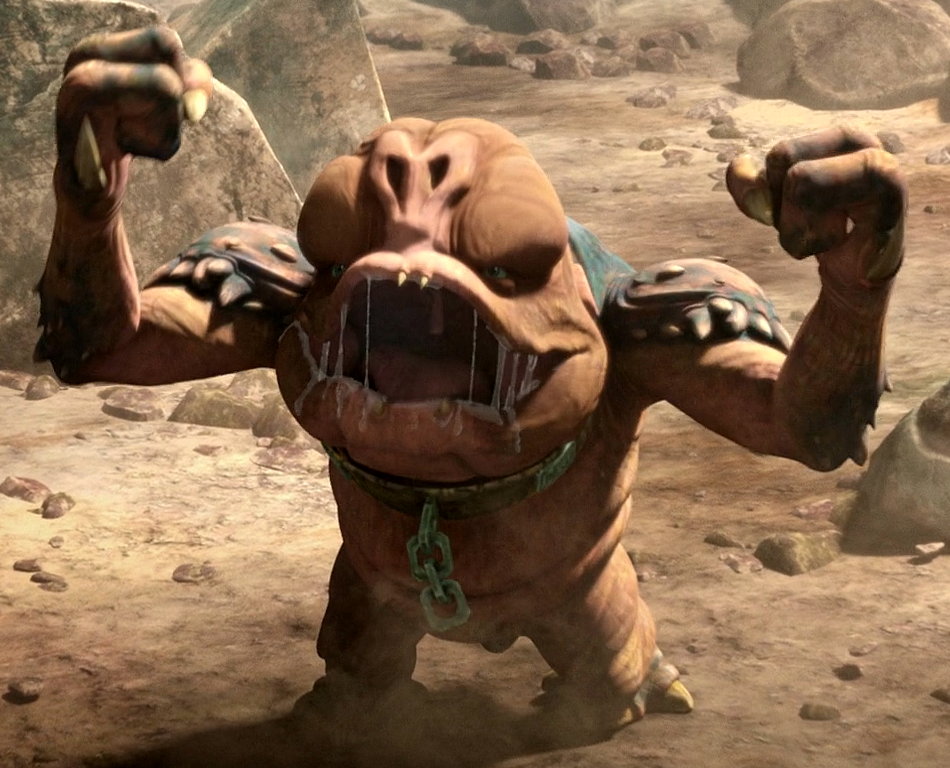 Muchi, an adolescent female rancor