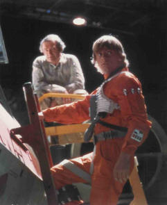 The crew chief and Luke Skywalker