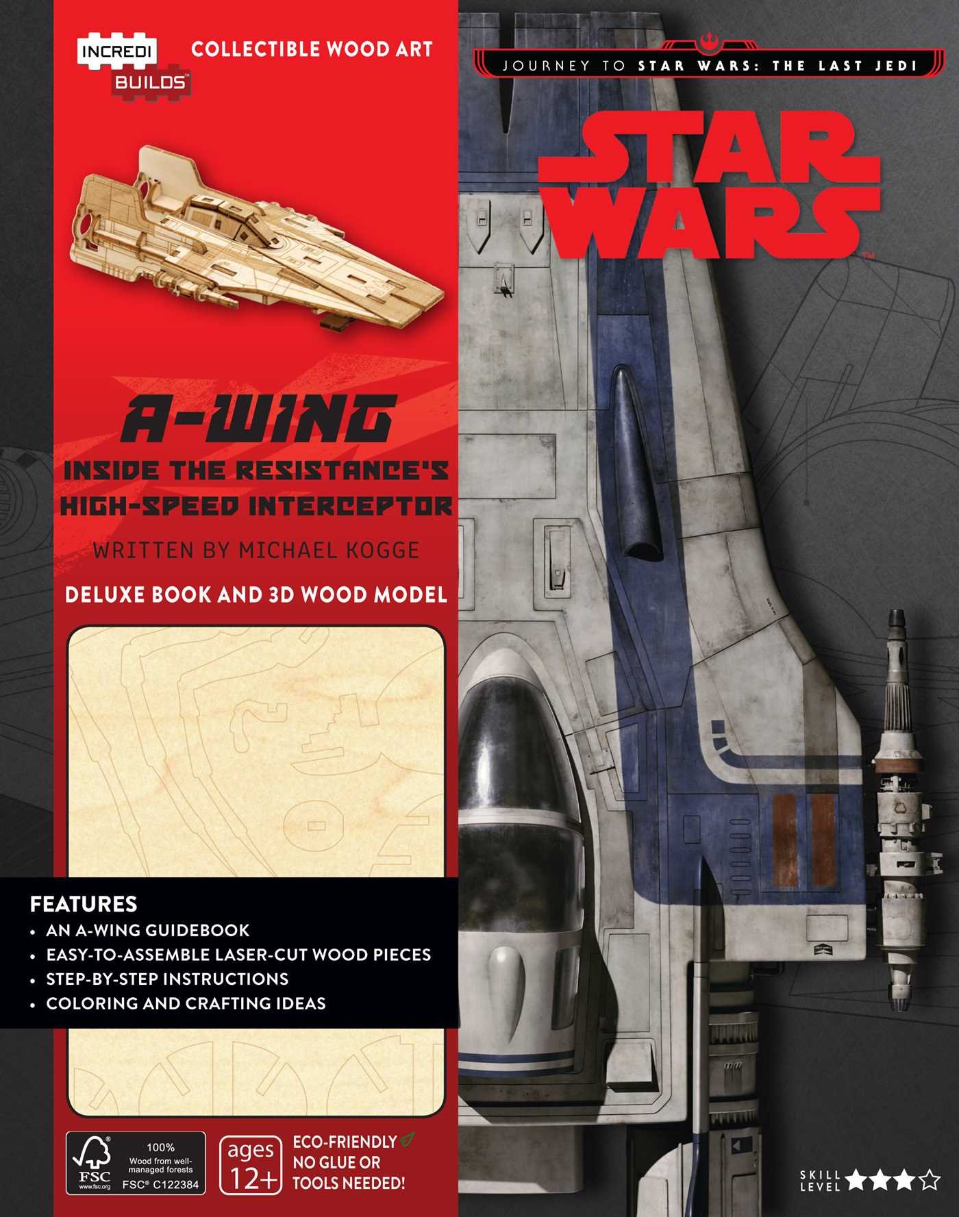 Star Wars: A-wing Deluxe Book and 3D Wood Model appearance in Common Appearance