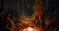 Concept artwork Brendok Jedi by a campfire, Vincent Jenkins[108]