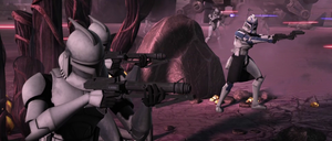 Rex holds the line of defense on Malastare.