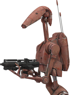 Rust brown B1 battle droid