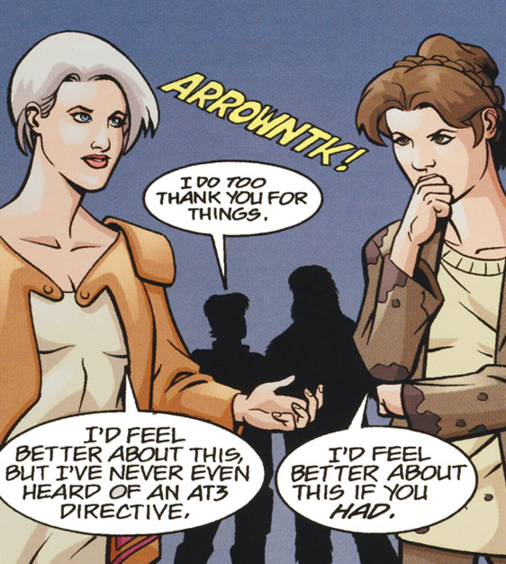 Winter and Leia during their years with the Rebellion