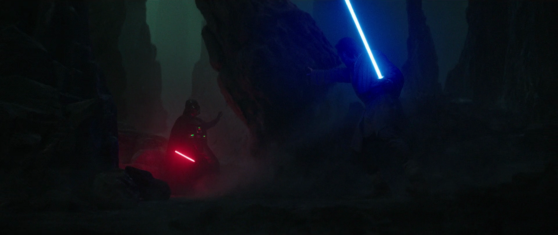 Darth Vader and Obi-Wan Kenobi dueled once more.