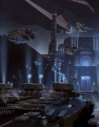 Coruscant Wookieepedia Fandom - kamino holographic training facility roblox