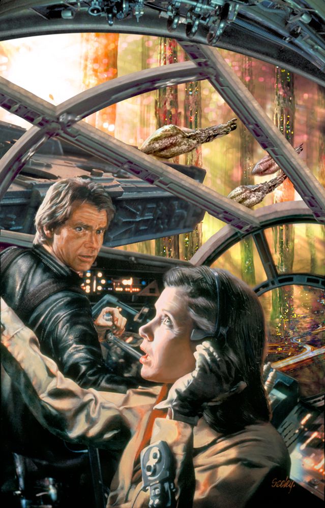 Vana Dorja rode back to Imperial Space aboard Han and Leia Organa Solo's Millennium Falcon.