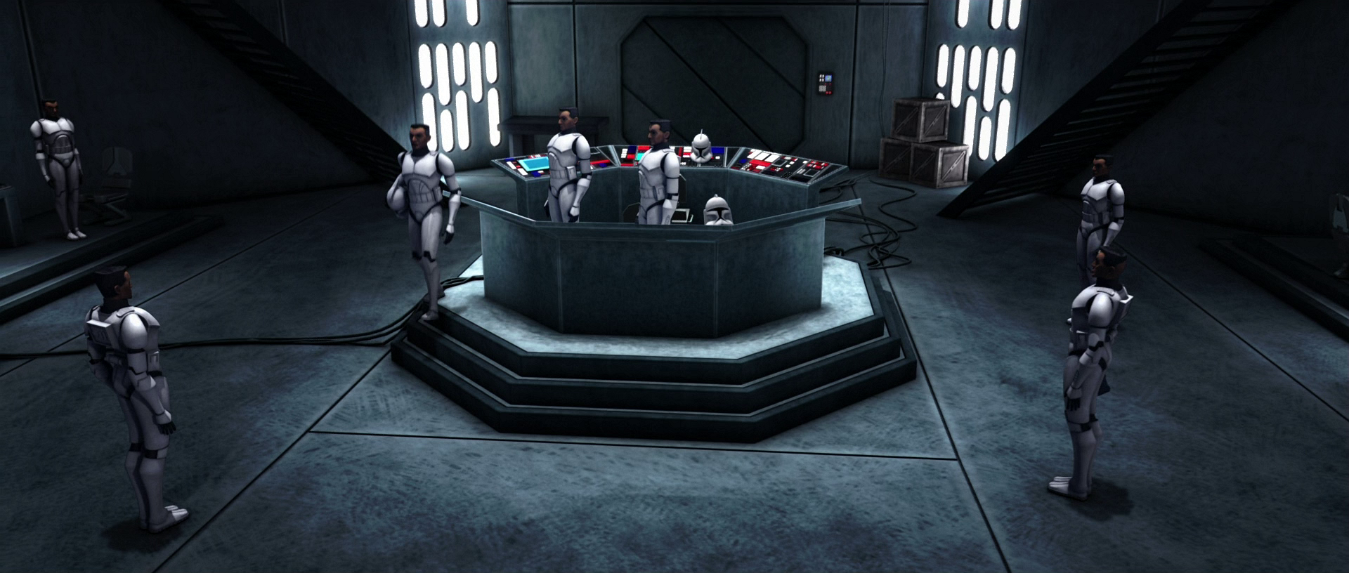 Clone troopers stationed at Rishi Outpost