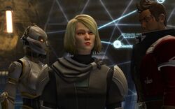 Lana Beniko had to manage many strong personalities, such as Theron and SCORPIO.