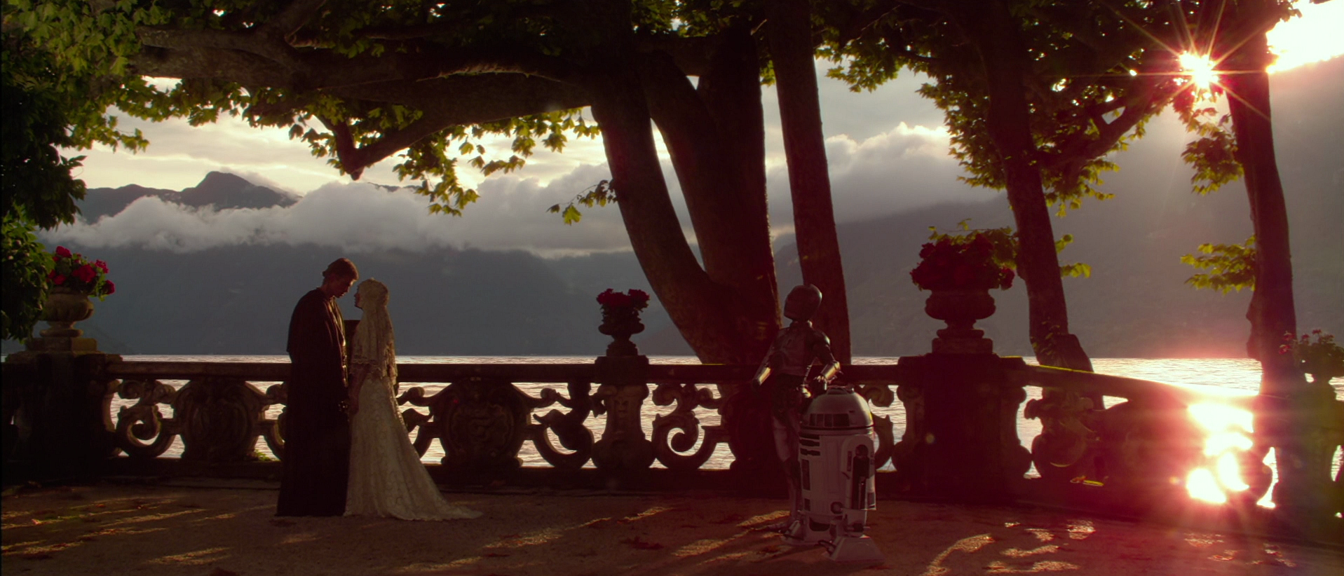 Skywalker marries Padmé Amidala on Naboo.