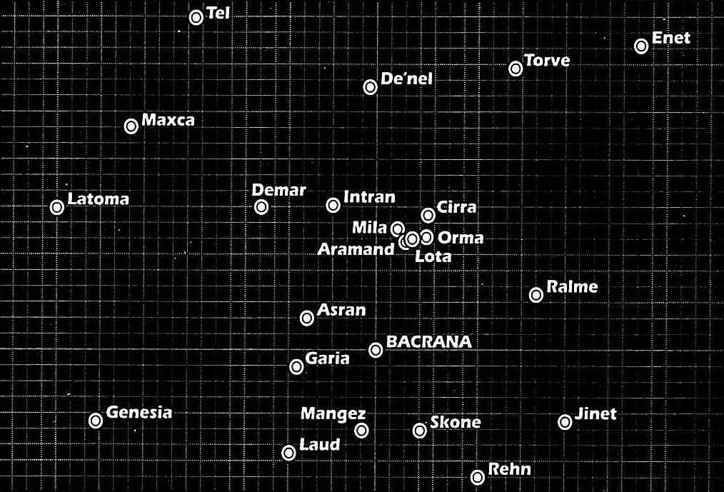 Detailed map of the Brak sector