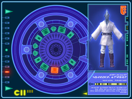 The layout of the Council Chamber, viewable to Jedi from all terminals in the First Wing of the Jedi Archives.