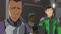 Xiono attempts to introduce himself to Marcus Speedstar.