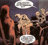 Leia při výběru Anakinova jména