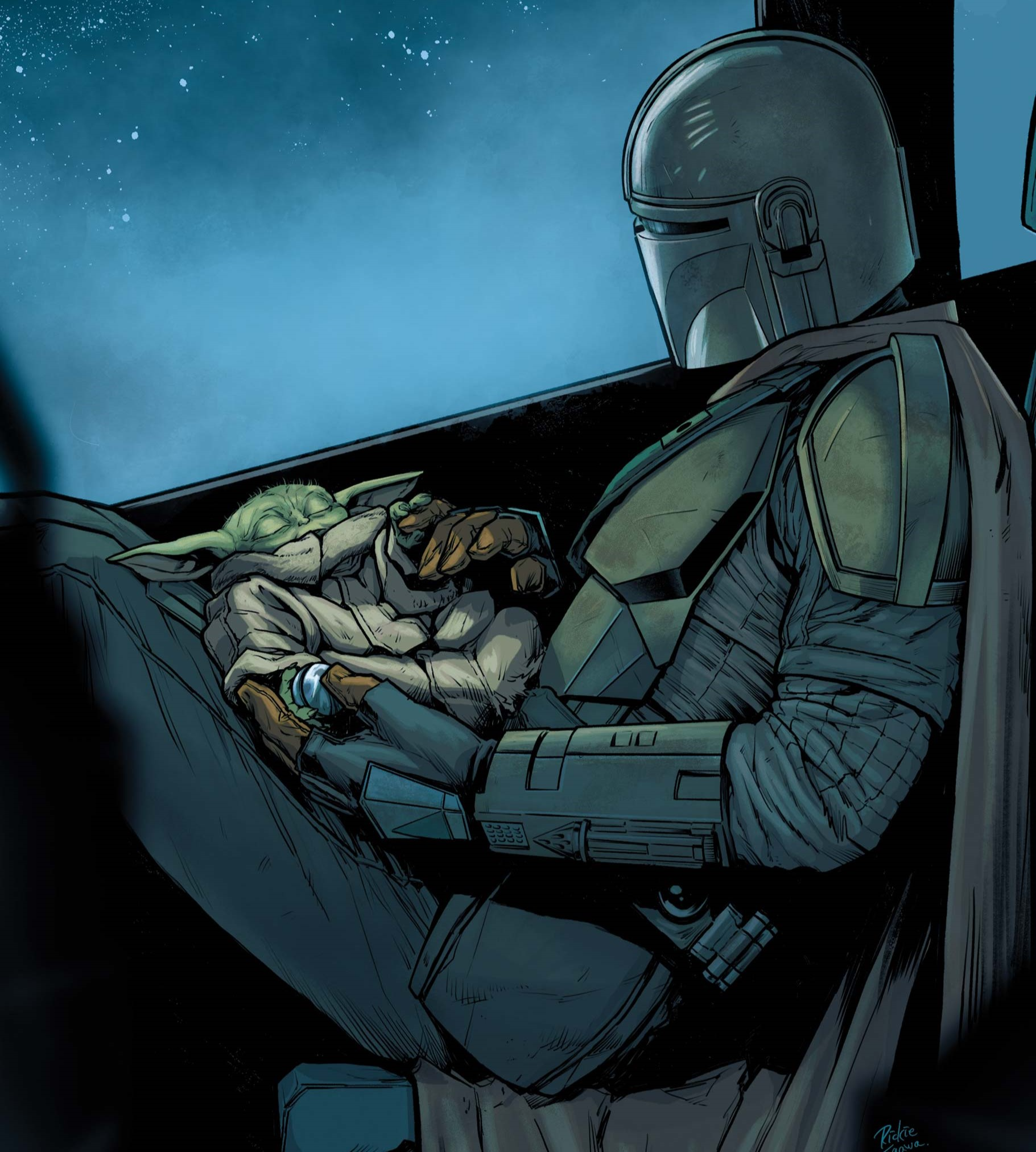 Grogu was a small alien who had strong bond to Din Djarin, the Mandalorian who protected him.