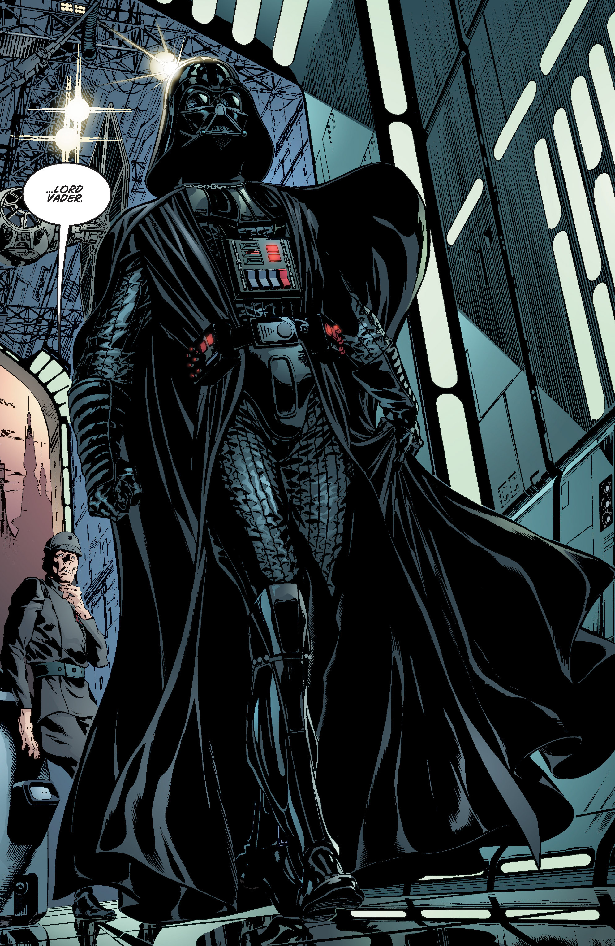 Darth Vader arrives on Coruscant.