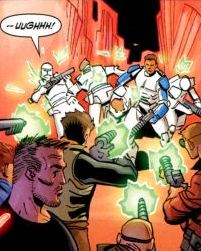 Shale and the Atoans eliminate Voca and his stormtroopers.