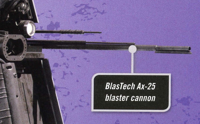 Ax-25 blaster cannon appearance in Common Appearance