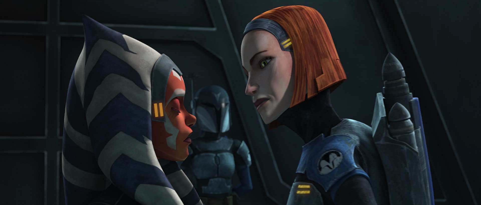 Bo-Katan tells Ahsoka the meeting was a waste of time.