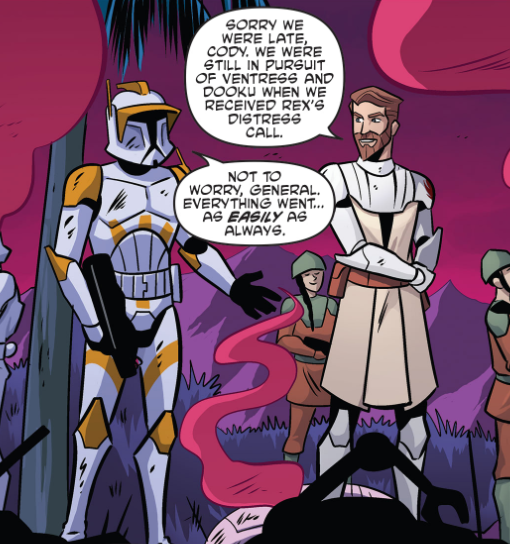 Obi-Wan and Cody during the Hisseen siege