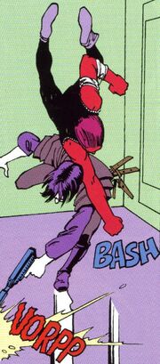 Jahn ambushes a  guard during the 