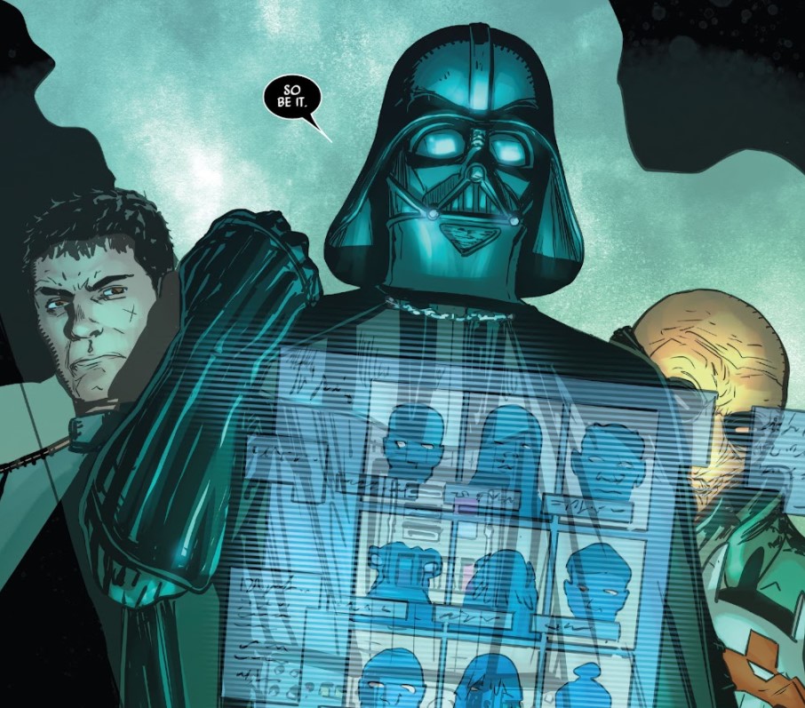 Darth Vader and his servants uncover a list of Crimson Dawn agents.