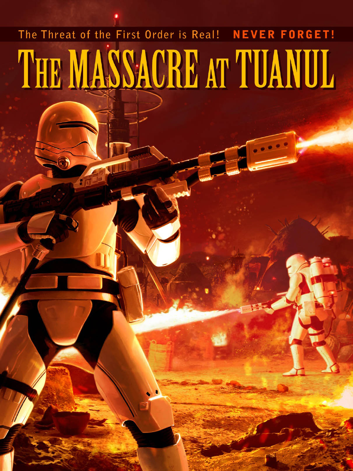 At Ren's command, First Order troops massacred a village on Jakku.