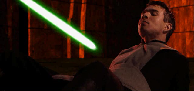 Yun at the mercy of Kyle Katarn