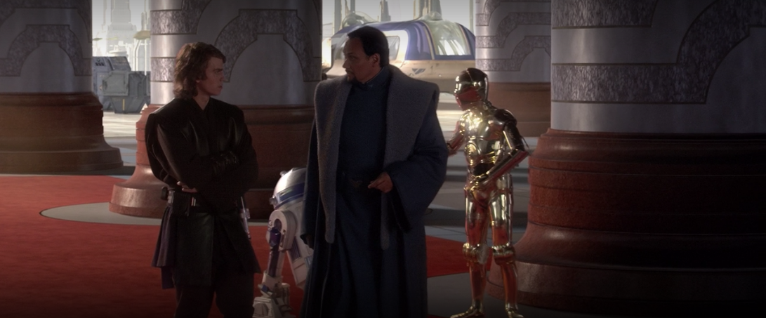 After the Battle of Coruscant, Bail speaks with Anakin Skywalker about the future of the war.