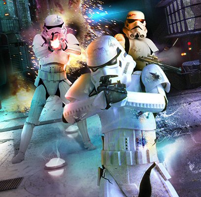 Empire of the Hand stormtroopers (pictured) faced the Chosen.