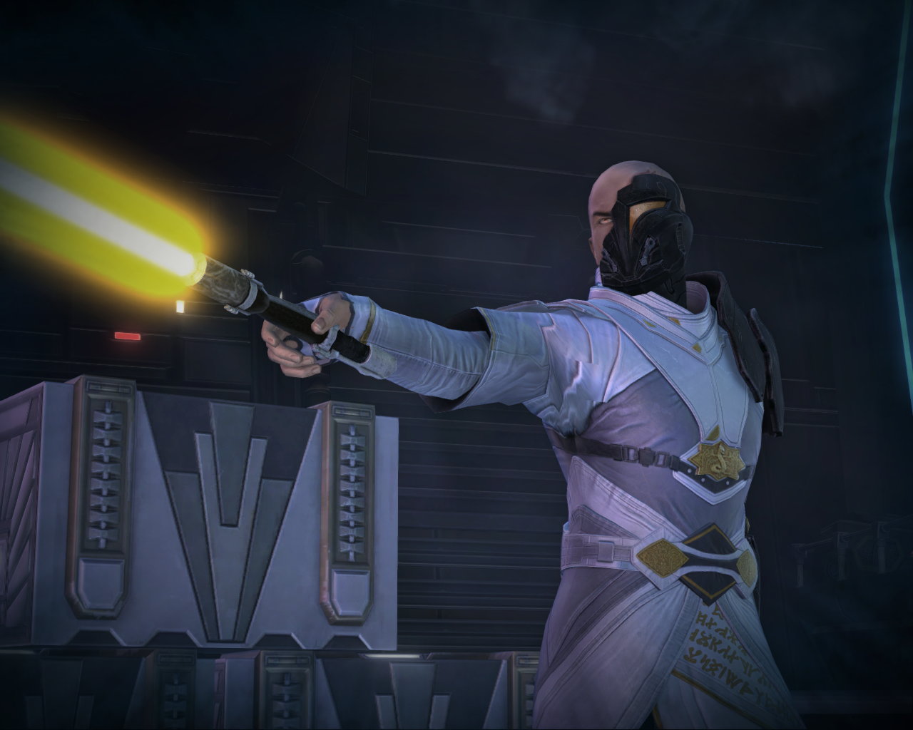 Arcann duels the Outlander on Asylum.