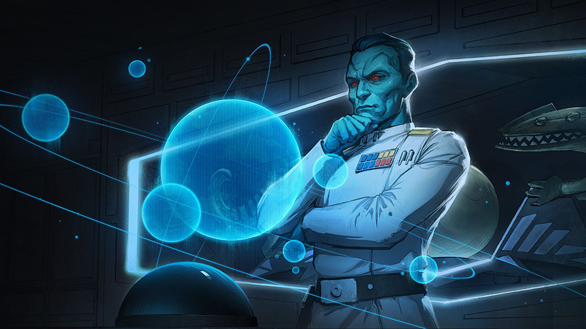 The genius Grand Admiral Thrawn, commander of the 7th Fleet