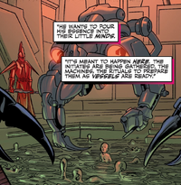 A child is prepared for the Emperor's rituals in the depths of the Sith Academy.