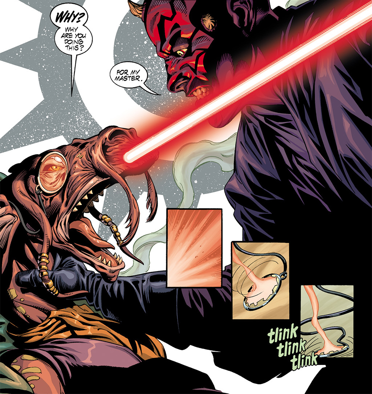 Darnada's death at the hands of Darth Maul.