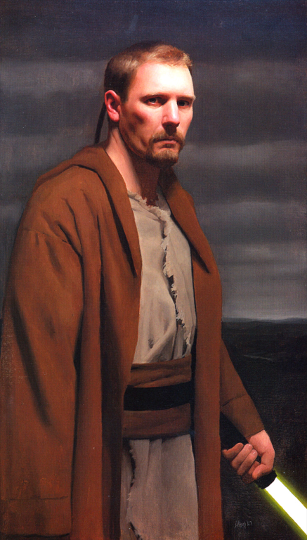 A Human male Jedi Padawan