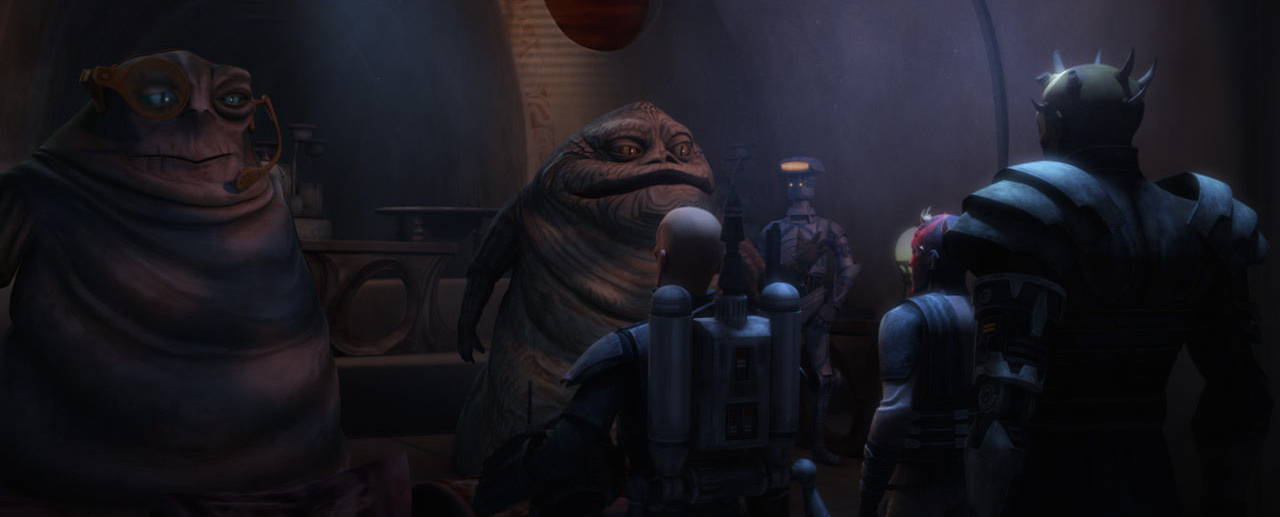 Jabba is forced into joining the Shadow Collective, though the alliance would not last for long