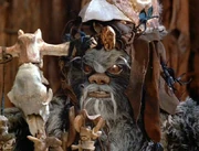 Logray helps  and  find their parents.