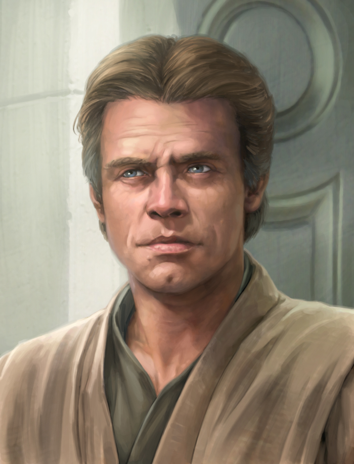 Exiled Grand Master Luke Skywalker