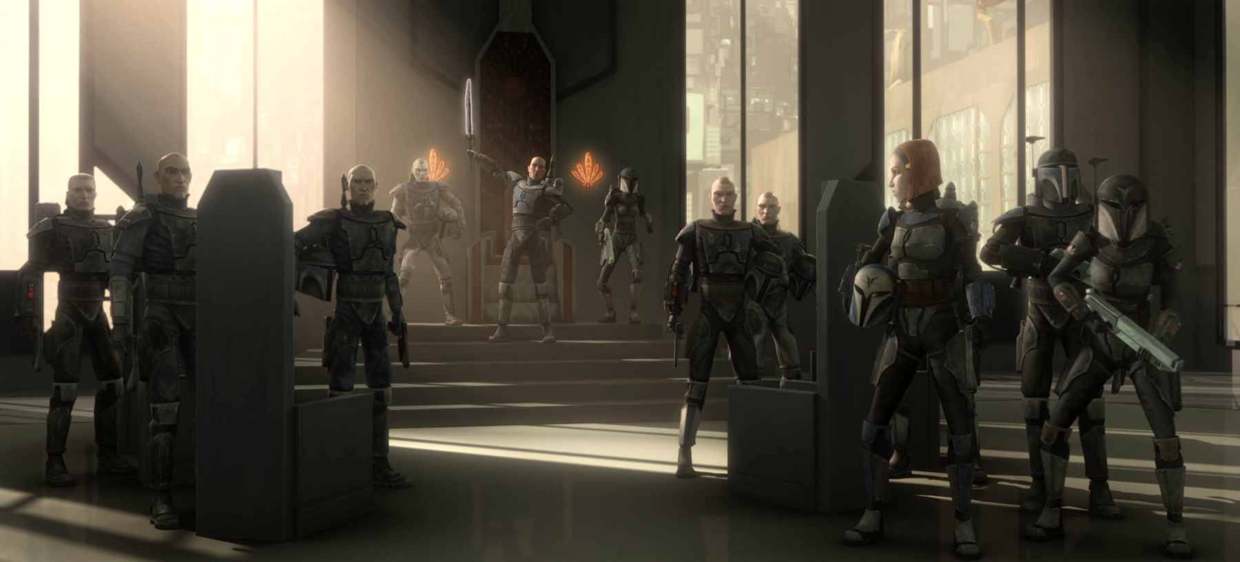 Vizsla stands as Mandalore