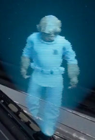 Admiral Ackbar giving orders via hologram