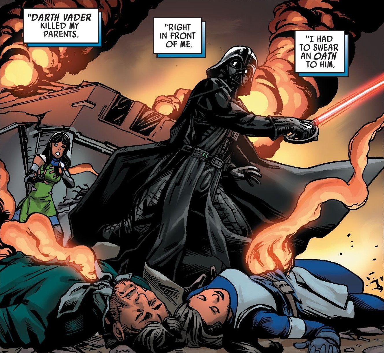 Chanath was traumatized by the death of her parents and swore revenge against Darth Vader.