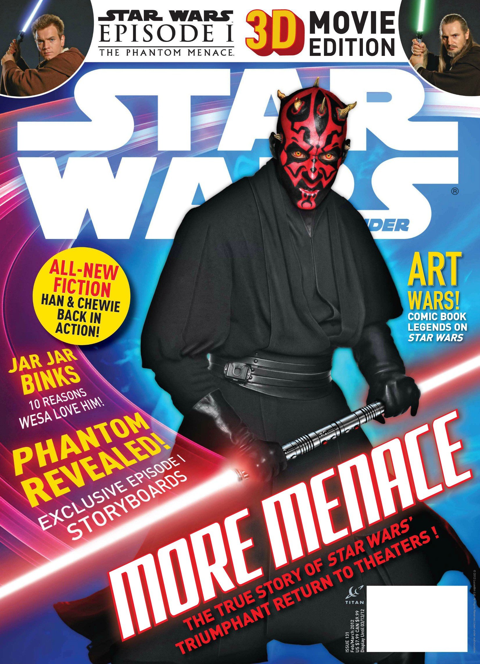 DARTH MAUL Ray Park Photo Cover Star Wars Insider # 131 Magazine 2012 