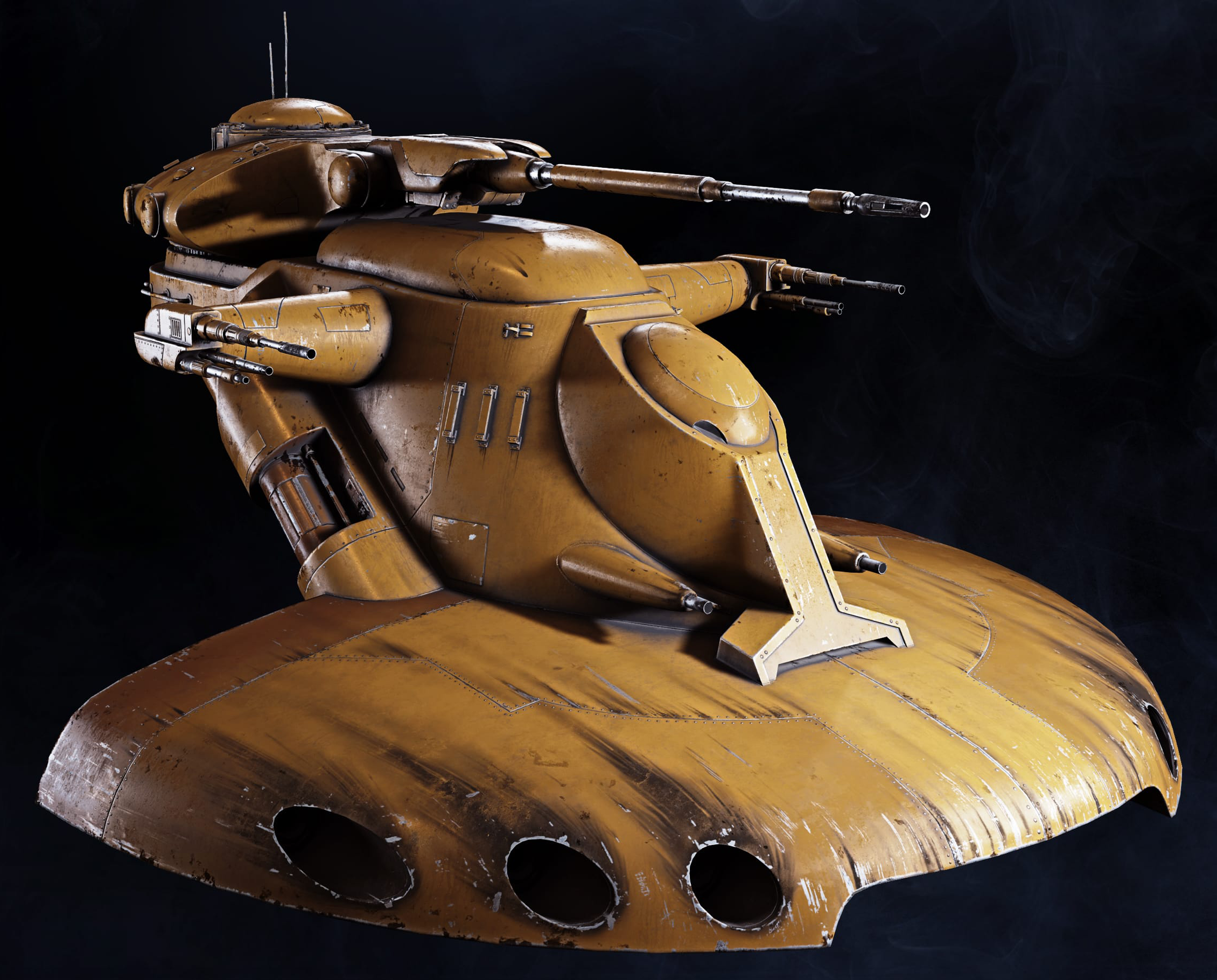  STAR WARS EPISODE I  ARMORED SCOUT TANK w/ BATTLE