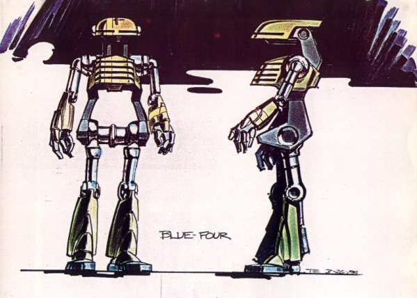 Concept art of Kenner's "Blue-Four"