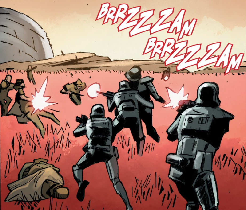 Cordo's death troopers attack the rebels.