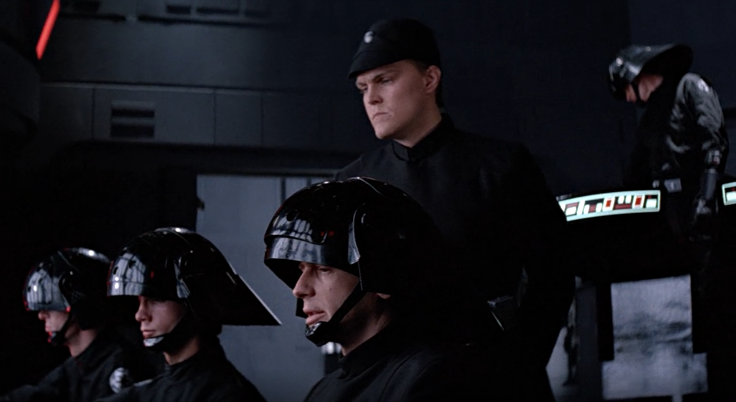 Endicott oversaw the arrival of Darth Vader on board the Death Star II.