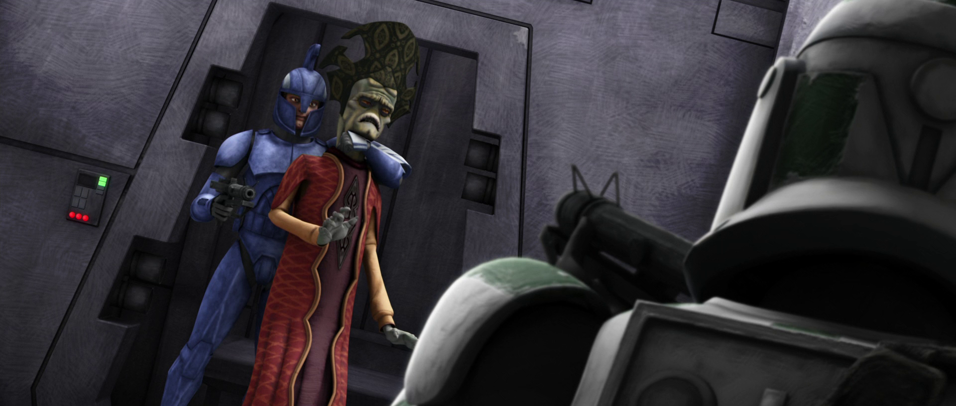 Captain Faro Argyus ensured Gunray's escape despite Gree's efforts to stop them.